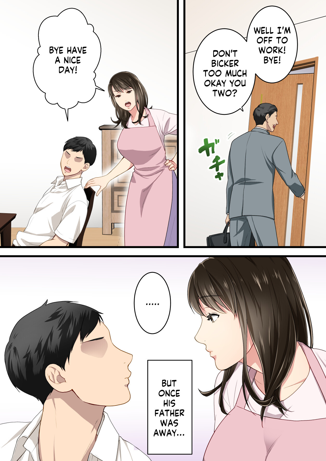 Hentai Manga Comic-Arguing mother and son who became a loving couple-Read-40